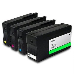Purpplex Remanufactured Ink Cartridge Replacement For Hp 950XL Hp 951XL Ink Cartridges For Officejet Pro 8610 8620 8630 Inkjet Printers 1 Black - 3 Color