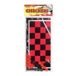 Board Game - Retro Toy - Checkers - Travel Sized - 24 Pieces - 5 Pack