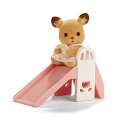 Calico Critters - Baby Carry Case - Deer On Slide