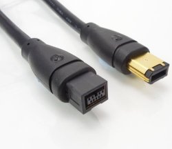 1.8M Firewire 9 Pin To 6 Pin Cable