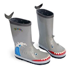 Kidorable Boys' Shark Rain Boots Gray 12