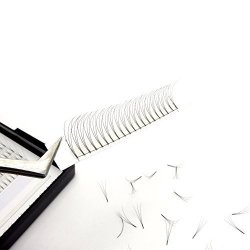 Individual Cluster Lashes Premade Russian Volume 3D Pre Fanned Eyelash Extensions 0.07MM C Curl 9MM 10MM 11MM 12MM 13MM 14MM 10MM