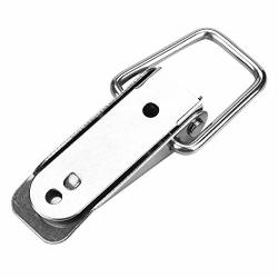 DK007 4Pcs Latch Hasps Stainless Steel Durable Metal Hardware Cabinet Case Spring Loaded Latch Catch Toggle Hasp 