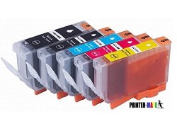 Printer-mate 5 Pack Edible Ink Canon Pgi-225 Bk Cli-226 K C M Y Compatible Ink Cartridges For Canon Pixma Ix6520 Mx882 Ip4820 Mg5120 Mg5220 Mg8120 Mg6120
