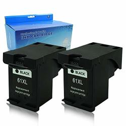 Ouguan Ink Remanufactured Ink Cartridge Replacement For Hp 61XL Hp 61 XL 2 Black CH563WN CH564WN High Yield 2 Black