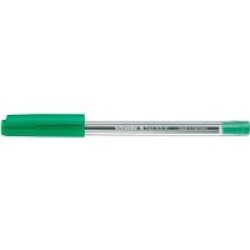 Tops 505 M Crystal Ballpoint Pen - Medium Point Green Box Of 10
