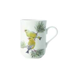 Maxwell & Williams Birds Of The World 300ML Greenfinches Mug White