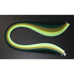 3MM Quilling Paper - Green Mix 100