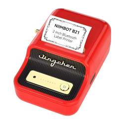 B21 Portable Thermal Label Printer - Red