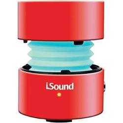 Isound Fire Waves Bluetooth Speaker With Microphone And Changing LED Light Effects Red