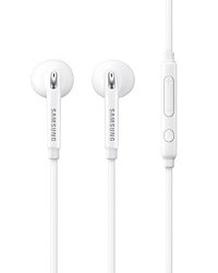 Samsung 2 Pack Oem Wired 3.5MM White Headset With Microphone Volume Control And Call Answer End Button EO-EG920BW For Samsung Galaxy S6 Edge+