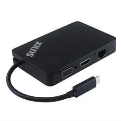 Sunix It USB Type-c Portable MINI Dock With USB 3.0 GIGABIT Ethernet vga hdmi C0V50PB