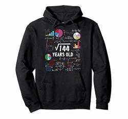 Square Root Of 144 12TH Birthday 12 Year Old Gifts Math Nerd Pullover Hoodie