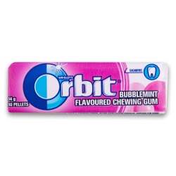 Flavoured Chewing Gum Sugar Free 14G - Bubblemint