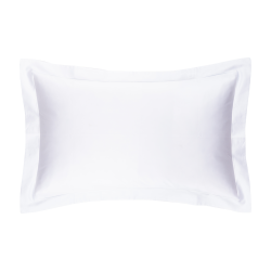 White 600 Thread Count Satin Pillow Case Set - Standard