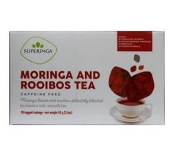 Moringa & Rooibos Tea 20 X 2G Individually Enveloped Tagged Teabags