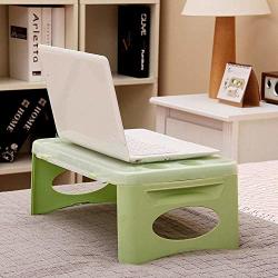 Mkkm Lazy Table- Plastic Folding Storage Bed Computer Desk Automotive Use Small Table Learning Desk Save Space
