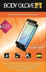 Body Glove Tempered Glass Screen Protector for Huawei Nova in Clear & Black