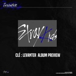 Stray Kids Cle 3:LEVANTER Album Normal Random Ver CD+1P Unfolded Poster In Tube+photo BOOK+3P Qr Card+preorder Item Book Mark+calendar Poster +1P Store Gift+tracking Code