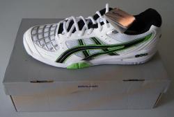 Asics Gel Blade 4 White green Squash Shoe