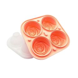 3D Rose Ice Maker Flower Shape Ice Mold Large Ice Ball Tray