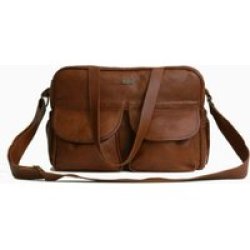 Tan Leather Goods - Joanie Leather Diaper Bag
