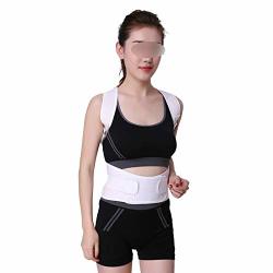 Universal Posture Corrector Breathable Vest Back Shoulder Brace Support Correction Lumbar Orthopedic Belt White S