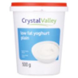 Crystal Valley Plain Low Fat Yoghurt 500G