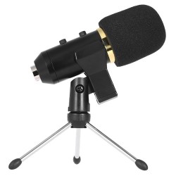 Professional Desktop Condenser Microphone Mic Broadcasting Studio Recording With Usb Plug Anti-wind