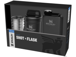 Stanley Adventure Shot & Flask Gift Set Black