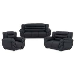 Becky Leather Touch 3 Piece Lounge Suite