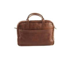 15 Inch Laptop Bag Genuine Leather - Brown