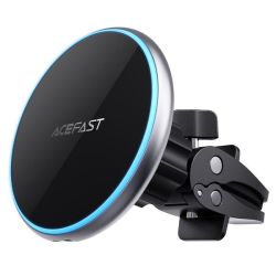 Car Phone Holder And 15W Wireless Charger 2 In 1 D3 Black