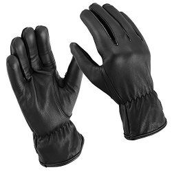 Precinct One New Soft Water Resistant Leather With Cut Resistant Kevlar Small Black