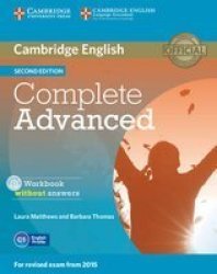 Complete Advanced Workbook Without Answers With Audio Cd With Cd
