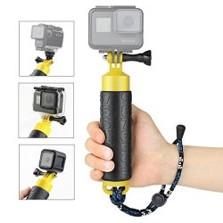 Soonsun Floating Hand Grip For Gopro Hero 6 5 4 3+ 3 2 1 And Other Action Cameras - Hollow Interior For Storage anti-skid Handle