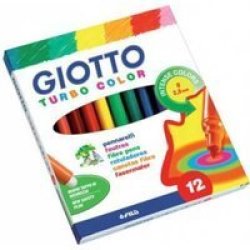 Turbo Color Felt Tip Pens 12 Pack