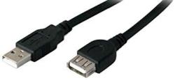 Add-on Computer 5 Pack Of 3.05M 10.00' USB 2.0 A Male To Female Black Extension Cable USBEXTAA10FB-5PK