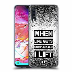 Head Case Designs Lift Fitness Motivation Soft Gel Case Compatible For Samsung Galaxy A70 2019