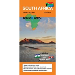 Tracks 4 Africa Paper Map South Africa First Ed