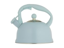 Otto Whistling Stovetop Kettle 1.8L Blue & Silver