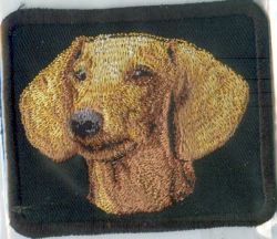 Embroidered Sew On Black Badge.smooth Daxi