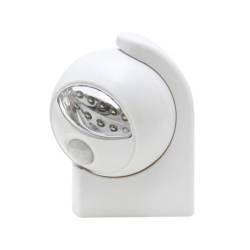 LED Adjustable Motion Sensor Light With Swivel Neck 5 X 0.3W Integrated LED White