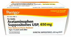 Perrigo Acetaminophen Adult Suppositories Usp 650 Mg 50 Suppositories