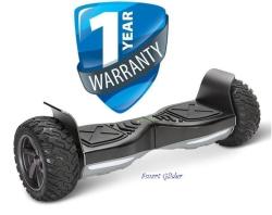 Smart Hoverboard Glider 8.5" Bluetooth Off-road - Black Lightning - Black grey
