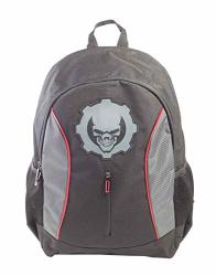 Gears Of War Backpack Black Skull Printed Logo Official Gamer Black
