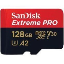 SanDisk Extreme Pro 128 Gb Microsdxc Uhs-i Class 10 Microsdxc 200 90MB S V30 U3