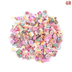 Tuantuan 2000 Pcs 3D Fimo Nail Art Nail Tips Polymer Clay Slices Decoration Fimo Decal Pieces Accessories Cake