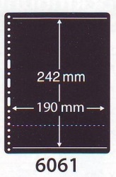 Prinz System 'hagner' Cardboard Pages-single Side 1-strip Pack Of 10 - 242mm H X 190mm W Ref 6061