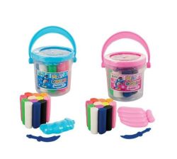 Play Dough Bucket With Dough & Accessories 2 Pack